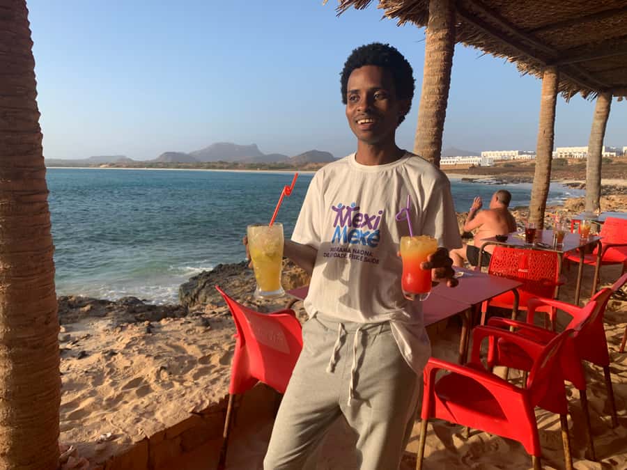 Boa Vista: Lobster Lunch at Santa Monica Beach - Boca Beach Club and its fishing connection