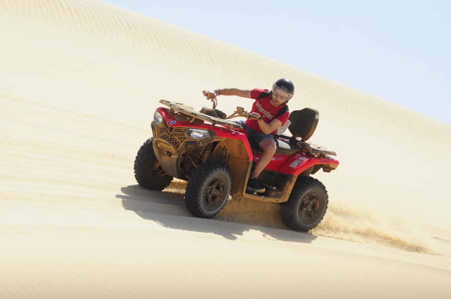 Boa Vista: Off-Road Quad Bike to Santa Monica & Caves - Morro de Areia, where sand meets the sea