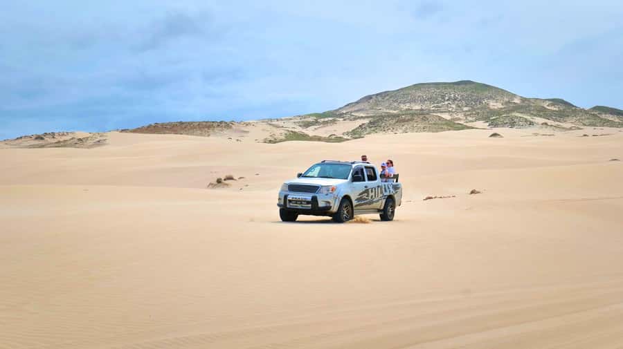 Boa Vista: Shark, Turtles, Cave, Sandboarding & Tasting Tour - A big Boa Vista morning from an open 4x4