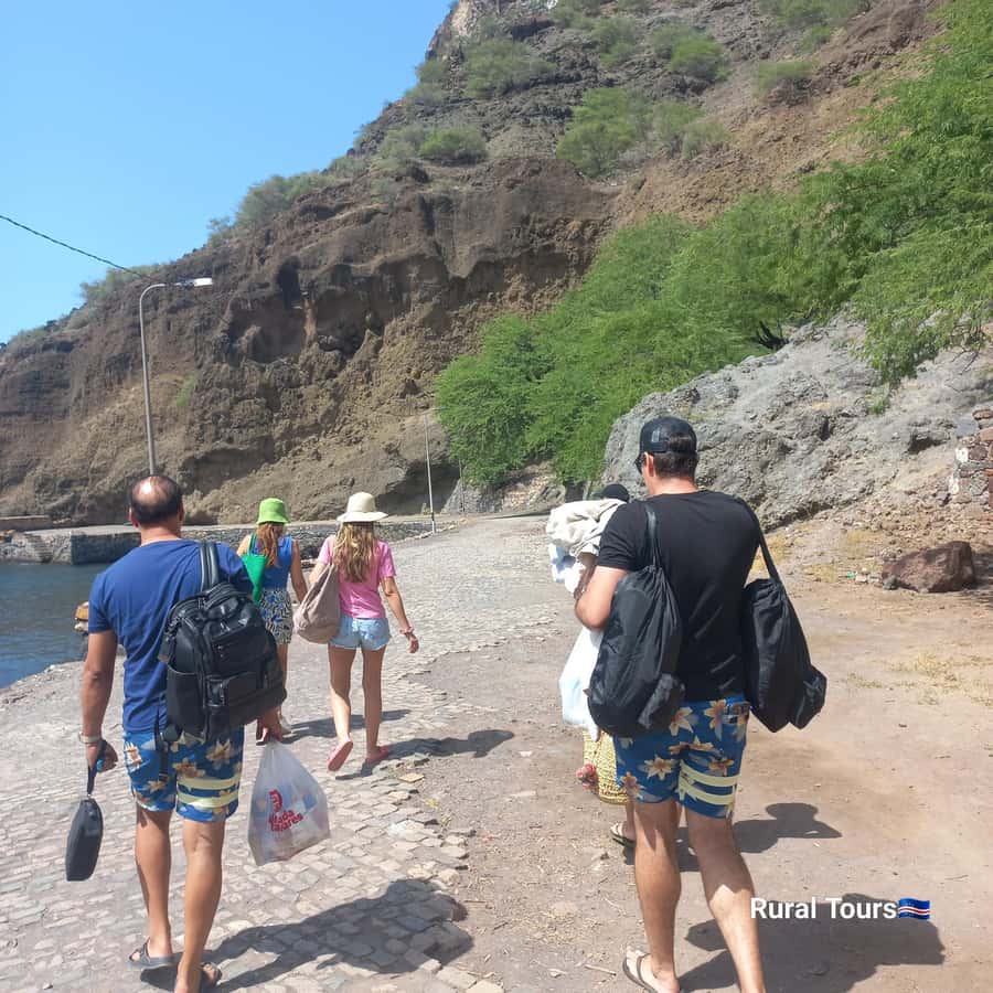 Boat Trip to Aguas Belas Cave+Barbecue - A local boat ride along Santiago’s coast