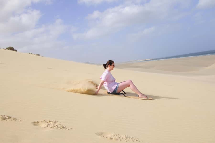 Boavista: 4x4 Island Tour, Santa Monica, Dune, Caves & Lunch - Morro de Areia and a short sandboarding lesson