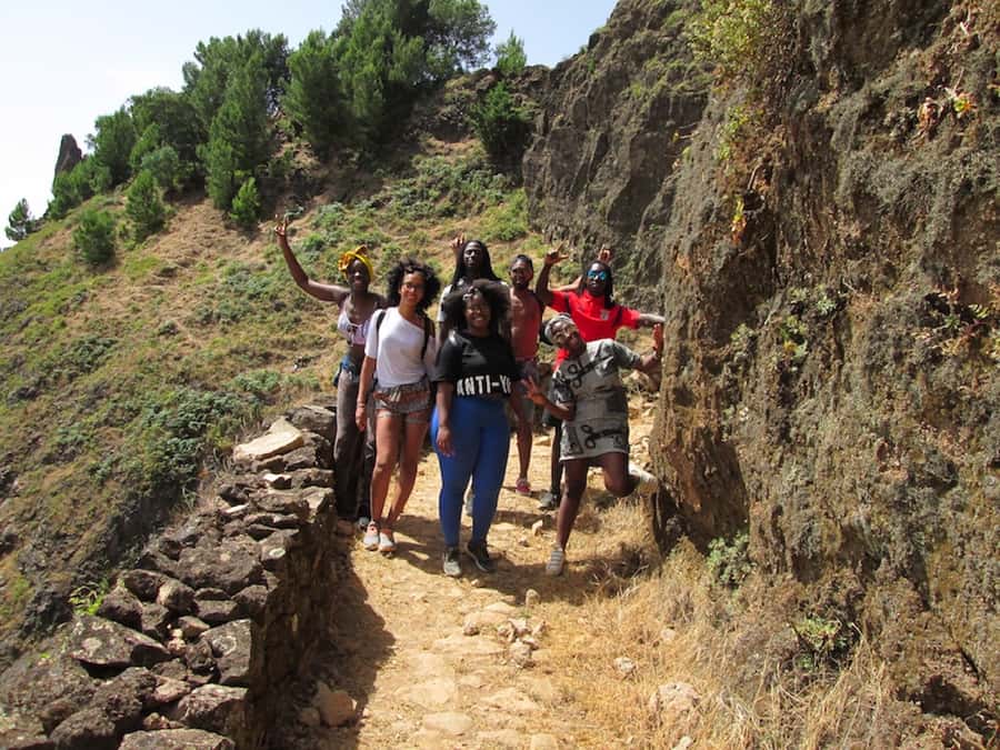 Cova–Paúl Valley Trek: Santo Antão Day Trip by Ferry - Riding up to Cova de Paul
