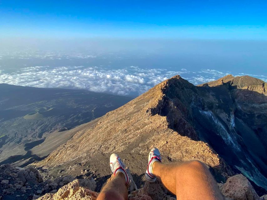 Fogo Island: Pico do Fogo Volcano Summit Hike - The volcanic ash descent toward Chã das Caldeiras