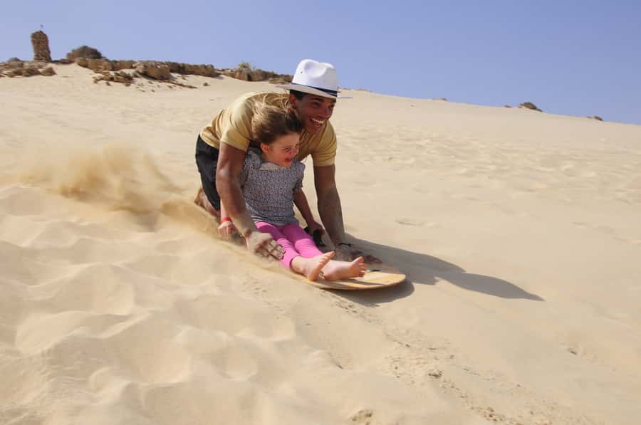 From Boa Vista: Sandboarding Adrenaline down the big Dunes - Sandboarding gives you a quick lesson in balance