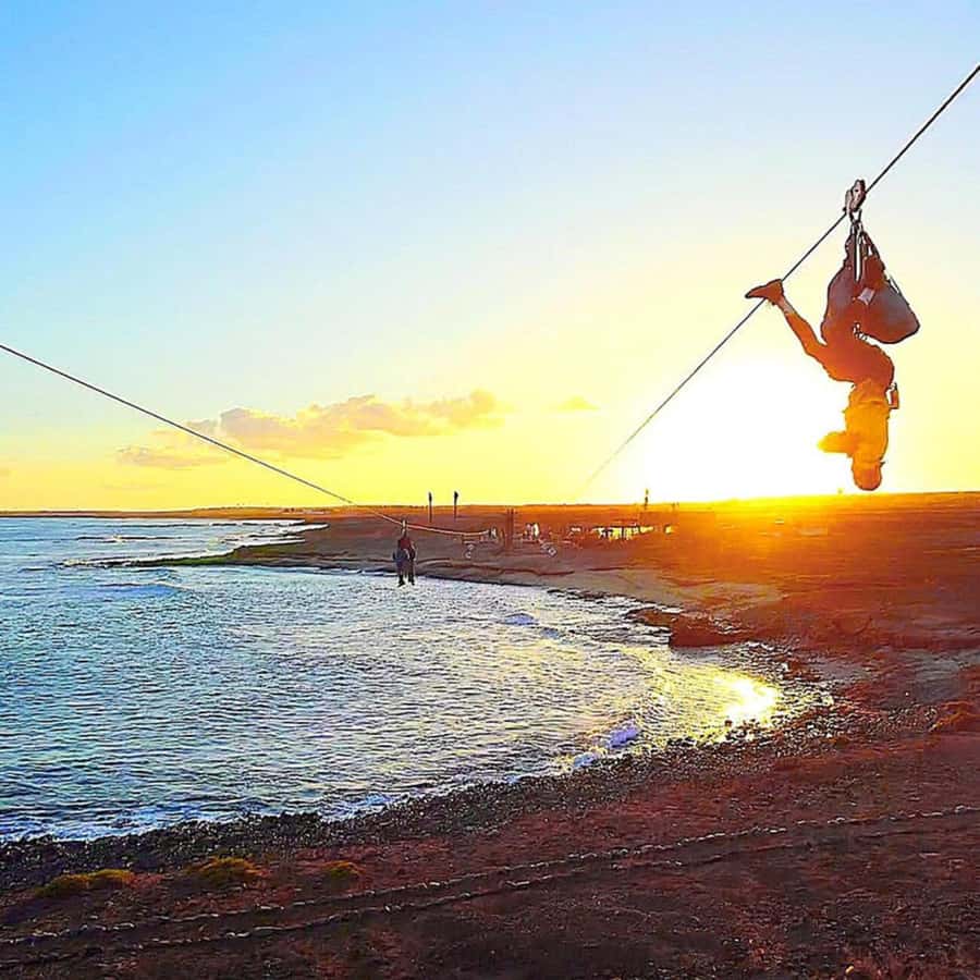From Santa Maria: Sal island Zipline Experience (Official) - The walk to the top of Serra Negra