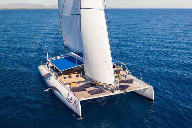 Lounge Catamaran SODADE Half-Day (Adults Only) - Starting at Palmeira, Sal’s working port