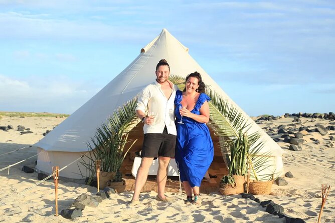 Romantic Sunset & Glamping Experience - Sunset, wine, and the first course