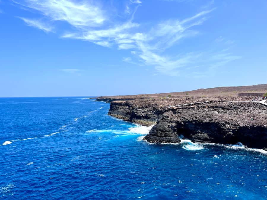Sal: Small Group Island Tour & Lunch with a Local Family - Buracona combines the Blue Eye with a weather-dependent swim
