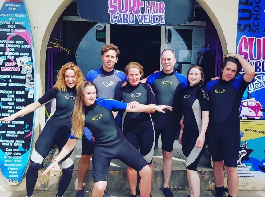 Sal: Surf Lesson - Walking to Santa Maria Beach with your equipment