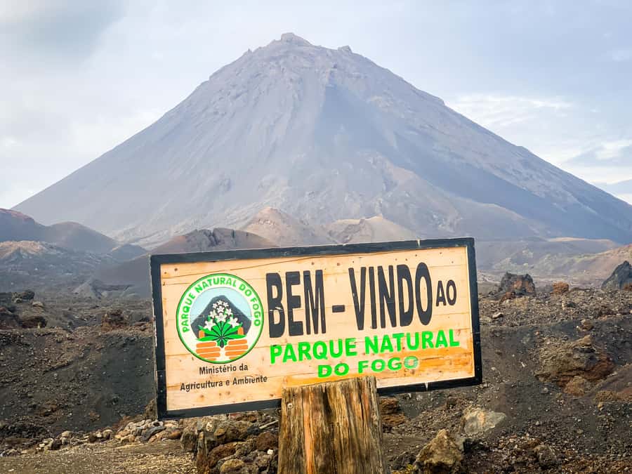 São Filipe: Fogo Volcano with Wine and Cheese Tasting - Entering Chã das Caldeiras National Park