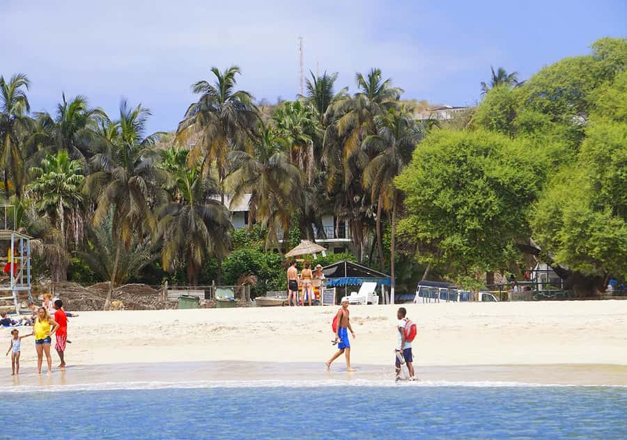 Tarrafal Bay Boat Trip and Beach Day - Ponta Preta lighthouse and views across Green Bay